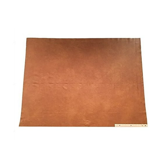Upholstery Leather Piece Cowhide Light Brown Light Weight 36 x 48 inches 12 SF