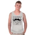 thumbnail image 4 of Happy Father's Day Dad Mustache Mens Big & Tall Graphic Tank Top Brisco Brands 3X, 4 of 5