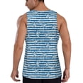 thumbnail image 3 of Gaeub Ocean on Striped Men's Athletic Tank Top, Workout Sleeveless Shirts, Running Tank Tops for Gym, Running, Training - 3X-Large, 3 of 9