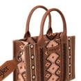 thumbnail image 3 of Wrangler Aztec Tote Bag for Women Boho Shoulder Purses and Handbags, Dark Brown, 3 of 7