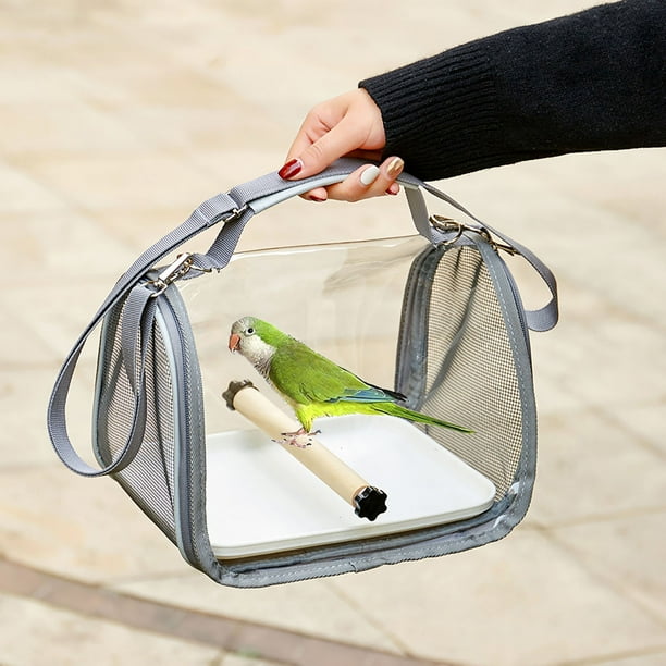 Jaula Portátil Xiying para Pájaros Pequeños, Ideal para Cotorras y Periquitos | Transportín para Mascotas de Exterior para Pájaros y Reptiles | Diseño de Plástico Ligero