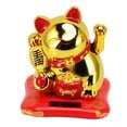 thumbnail image 2 of Waving Arm Fortune Cat Statue, Fun Solar Powered Waving Cat Exquisite Gifting Energy Saving  For Car Chinese Character Champagne,Chinese Character Silver,Blessing Bag, 2 of 8