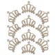 thumbnail image 4 of Crown Hair Accessories for Decoration Golden Alloy Crystal 10Pcs Set, 4 of 5