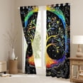 thumbnail image 3 of Manfei Rustic Plant Black Out Curtains,Tree Of Life Curtains Pack of 2 (42x63 Each),bohemian Exotic Style Bedroom Curtains For Teens,Breathable Home Decor, 3 of 6