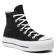 thumbnail image 2 of Tenis Converse Mujer 560845C Negro 23 cm Chuck Taylor en Plataforma de Lona, 2 of 6
