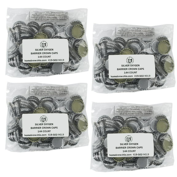 576 Silver Oxygen Barrier Bottle Caps