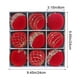 thumbnail image 3 of 8CM Flocked Christmas Balls Hanging Balls Glitter Plastic Balls Christmas Tree Ornament Set Of Nine, 3 of 6