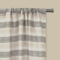 thumbnail image 4 of Mainstays Farmhouse Light Filtering Rod Pocket Panel, Set of 2, Beige Stripe, 38" x 84", 4 of 10