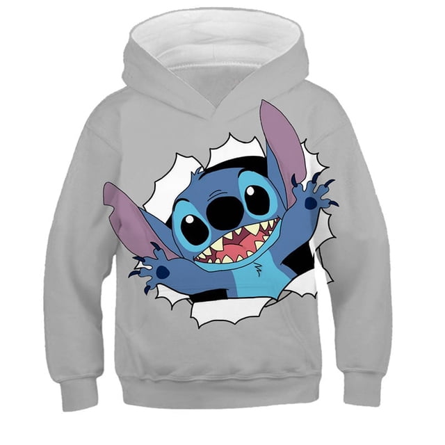 2022 Boys Cool Stitch Pattern 3D Hoodie Fall Teen Kids Stitch Hoodie Niños y niñas Stitch Ropa Stitch Sudaderas Clothing11T Gao Jinjia LED