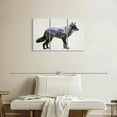 thumbnail image 2 of Elephant Stock Rocky Mountain Grey Wolf Wall Art - Horizontal Multi Panel Canvas - Living Room Wall Decor - Animal Multi Panel - Blue And Green Decor By Davies Babies - 33" x 20", 2 of 4