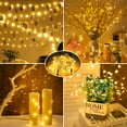 thumbnail image 5 of AWLYLNLL 6 Pack Led Fairy Lights Battery Operated String Lights Waterproof Silver Wire 7 Feet 20 Led Firefly Starry Moon Lights for DIY Wedding Party Bedroom Patio Christmas (6Pack, Warm Yellow), 5 of 7
