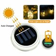 thumbnail image 4 of Mason Jar Solar String Lights, Waterproof 2M 20 LED Fairy Firefly Jar Lids String Lights Kit (Jars & Hangers Included) for Patio Garden Wedding Home Decoration - White(2 Pack), 4 of 4