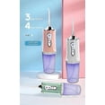 thumbnail image 4 of Irrigador bucal portátil recargable por USB con chorro de agua y palillo dental con 4 boquillas., 4 of 4