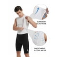 thumbnail image 5 of Qualidyne Men’s Cycling Bib Shorts, 4D Padded Road Bike Bibs with Breathable Mesh Straps for Road Riding & MTB, 5 of 7
