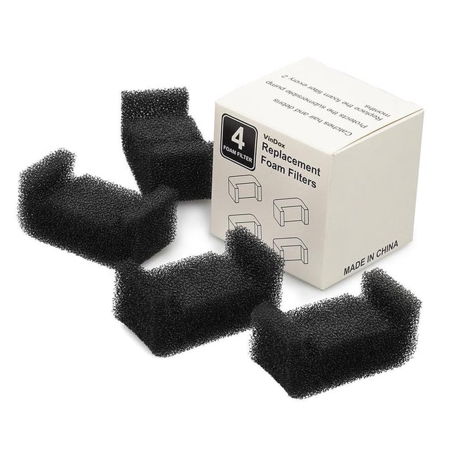 Ounissouiy 4 unids/set filtro de esponja saludable para mascotas para fuente de agua para gatos No más agua contaminada limpia Juegos de accesorios de baño