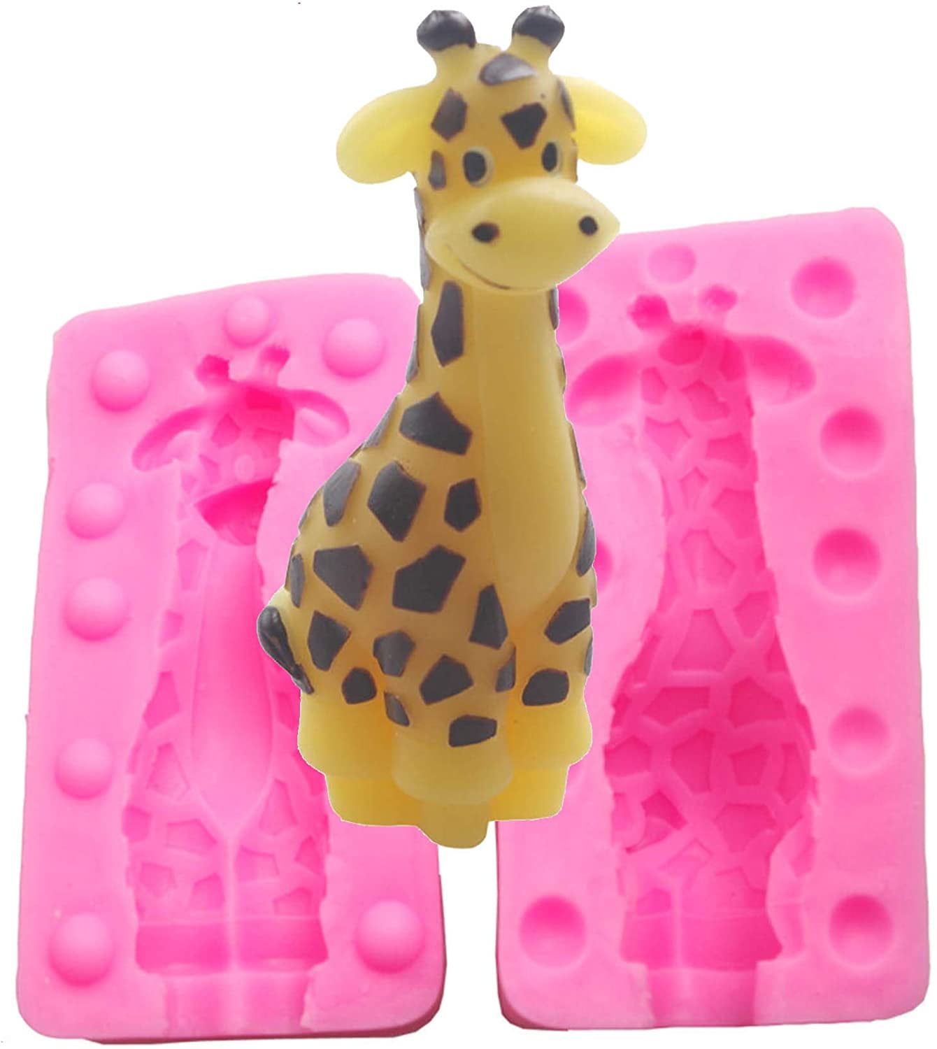 Animal Skin Chocolate Bar Silicone Mould 4 cell Giraffe Print