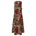 thumbnail image 4 of Leopard rose pattern Long Dress dresses for wom02 luxury dress Dress, 4 of 6