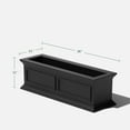 thumbnail image 2 of Veradek Brixton Window Box 36" Planter Black, 2 of 7