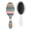 White-43, variant on Nature Garden Hair Brush, Wildflower and Butterfly Illustration Detangling Paddle Brush with Artistic Watercolor Floral Pattern