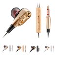 thumbnail image 3 of Braveheart QKZ CK8 Earphone Double Unit Drive 3.5mm In Ear Headset Dual-Dynamic HiFi Wired Gaming Music Microphone Earbuds, 3 of 9