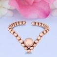 thumbnail image 3 of 8mm - V Shaped Toe Band Ring 925 Sterling Silver Thin Adjustable Stylish Rings for Women, 3 of 5