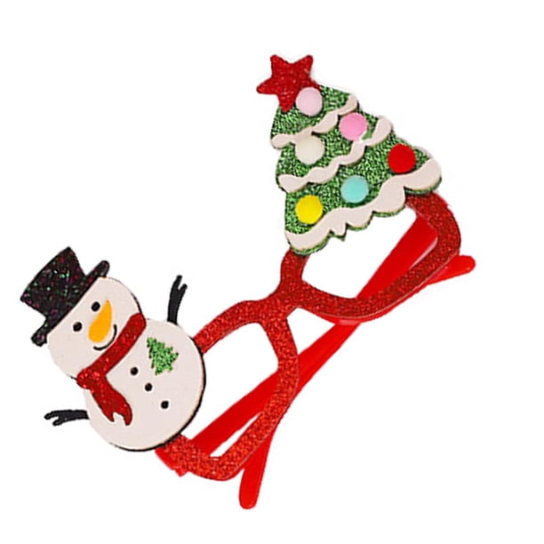 Bewildely Gafas de Navidad Decoraciones para fiestas Juguetes para niños adultos Papá Noel Muñeco de nieve Cuernos Gafas Navidad Decoración Vacaciones Kits de decoración para fiestas 3# Bewildely HA000270-03B