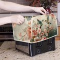 thumbnail image 3 of UNICEU Hummingbird Floral Print Toaster Covers 4 Slice Bread Maker Dust Cover Kitchen Small Appliance Dust Protector, 3 of 7