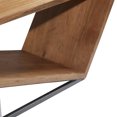 thumbnail image 4 of DecMode Wood Open Diagonal Frame Bench, Brown, 4 of 16