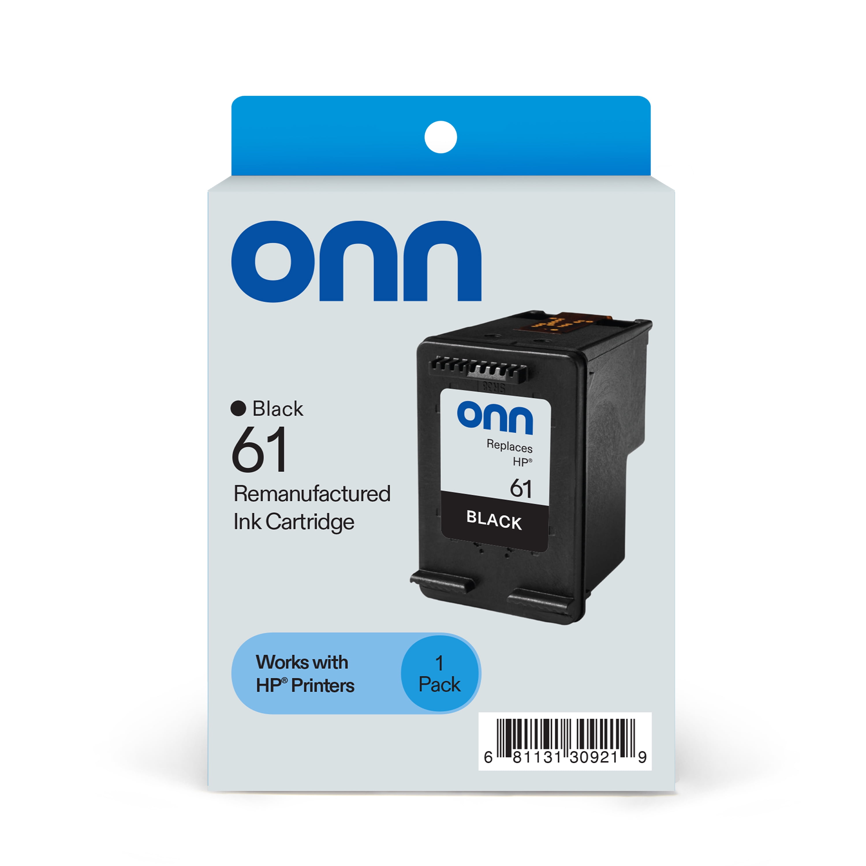 (4 pack) onn HP 61 Black Printer Ink Cartridge (Remanufactured)