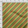 thumbnail image 2 of oneOone Cotton Cambric Lime Fabric Stripes Quilting Supplies Print Sewing Fabric By The Yard 42 Inch Wide, 2 of 4