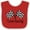 Red and White, variant on Inktastic I Love Racing Boys or Girls Baby Bib