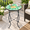 Bee, variant on Yellow 14 Inch Round Sunflower Mosaic Glass Top Outdoor Patio Side Table
