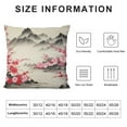 thumbnail image 6 of COMIO Set of 2 Japanese Style Throw Pillow Covers,Japanese Ukiyoe Cushion Case for Home Living Room Decor, Sakura Flower Traditional Retro Theme Pink Decorative Throw Cushion Case,, 6 of 6
