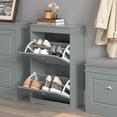 thumbnail image 4 of SoBuy FSR78-HG,2 Drawers Shoe Cabinet Shoe Rack Storage Cupboard Organizer Unit,Grey, 4 of 6