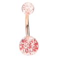 thumbnail image 4 of 4pcs Belly Button Rings Set Dangle Barbell Stud Belly Rings Stainless Steel Navel Button Piercing Jewelry, 4 of 5