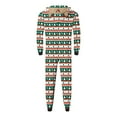 thumbnail image 4 of Pyjamas Assortis Parent-Enfant Ensemble de Noël Chaud Imprimé Tenue d'Intérieur Pyjama à Capuche Combinaison pour Papas Pyjamas de Noël en Liquidation, 4 of 6