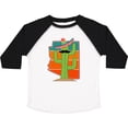 thumbnail image 3 of Inktastic Arizona Retro Sunset Funny Cactus Boys or Girls Toddler T-Shirt, 3 of 5