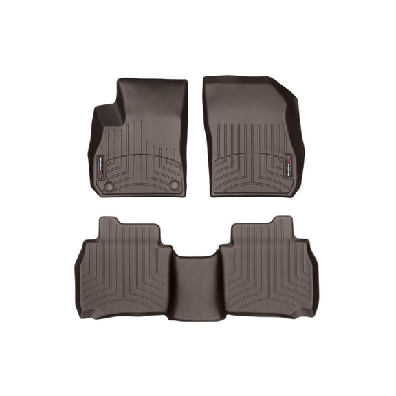 WeatherTech Custom Fit FloorLiners compatible with 2017-2019 Buick LaCrosse - 1st & 2nd Row, Cocoa
