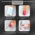 thumbnail image 3 of Pusher de cutículas-Triángulo de cutícula de acero inoxidable pelador de uñas pelador de gel para quitar cutículas, herramientas de manicura compatibles con Fi Afortunado Sencillez, 3 of 5
