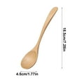 thumbnail image 2 of Qiangzon Natural Wooden Spoon & Fork Set – Ergonomic Soup & Teaspoon Utensils for Non-Stick Cookware – Hand-Crafted Eco-Friendly Tableware for Cooking, Serving & Bar Use Wooden Spoon*1, 2 of 2