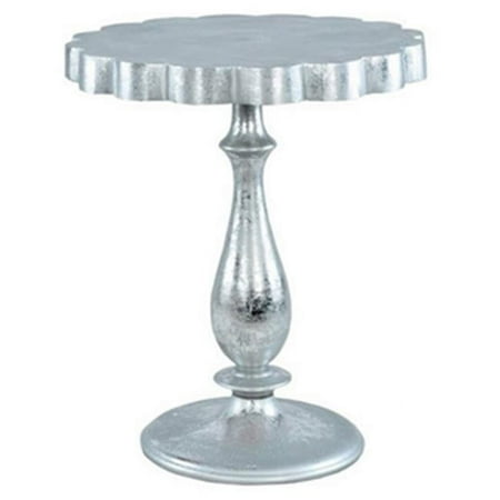 Lyric Occasional Side Table Silver Leaf
