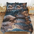 thumbnail image 6 of Christmas Trees, Snowmen 3D Duvet Cover Set Quilt Cover Theme of Kid Boy Girl for Bedroom Decoration, 6 of 6