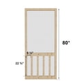 thumbnail image 3 of 36" x 80" H eight Solid Pine Screen Door/Easy Install, 3 of 6