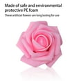 thumbnail image 2 of pitrice Pack of 50 Artificial Bionic Flowers PE Foam Simulation Roses Fake Flower Decorations Wedding Party Engagement Presents Dark Pink, 2 of 8