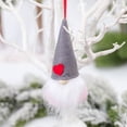 thumbnail image 6 of Yuedong Layout Props Faceless Doll Christmas Tree Elf Small Pendant Cloth 2pcs Two-piece White Snowflake Charm Decoration, 6 of 13