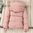 thumbnail image 5 of Antinious Women Casual Puffer Jacket Hooded Long Sleeve Solid Classic Warm Thick Versatile, 5 of 5