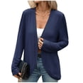 thumbnail image 2 of NTACZA Cardigan Cardigan for Women Lightweight Open Front Thin Casual Dressy Coats Knit Loose Office Wear Navy, 2 of 8