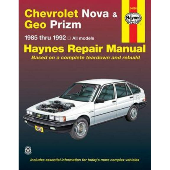 Pre-Owned Haynes Chevy Nova, Geo Prism, 1985-1992 (Paperback) 156392062X 9781563920622