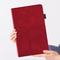 thumbnail image 5 of Tree of Life Embossed Case for ipad Pro 12.9(2024) Stand, Card Slots, Stylus Loop Red, 5 of 5