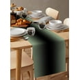 thumbnail image 3 of Sage Green Black Ombre Table Runner Gradient Contemporary Abstract Art Tablerunners 14 x 72 Inch, Table Decorations Tabletop Scarf for Summer Gathering Holiday Farmhouse Kitchen Dining Decor, 3 of 6
